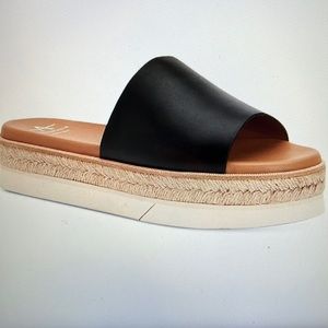 Aquatalia size 8 Shayna calf espadrille slides